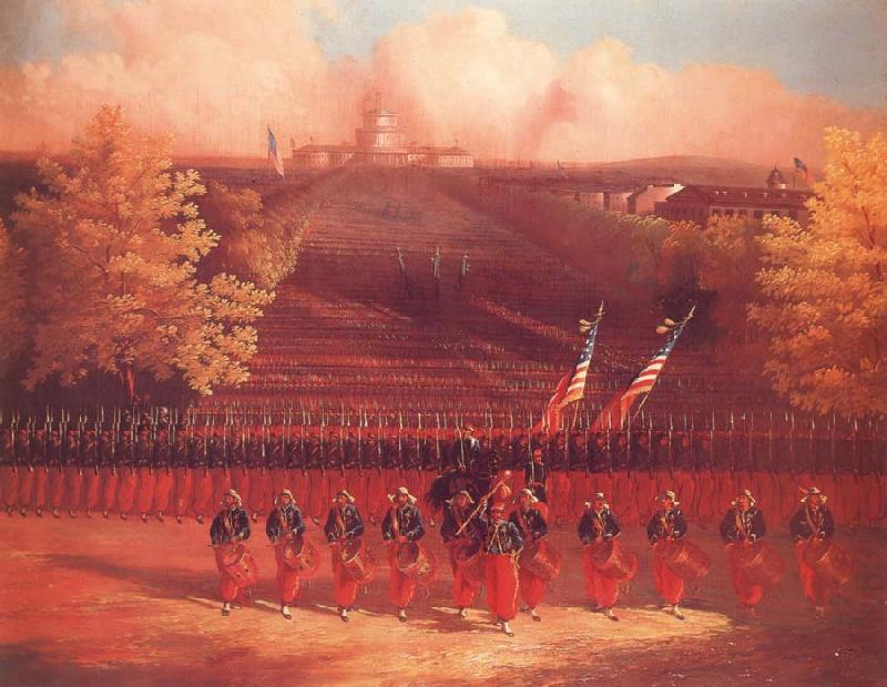 unknow artist The Army of the Potomac Marching up Pennsylvania Avenue,Washington Germany oil painting art